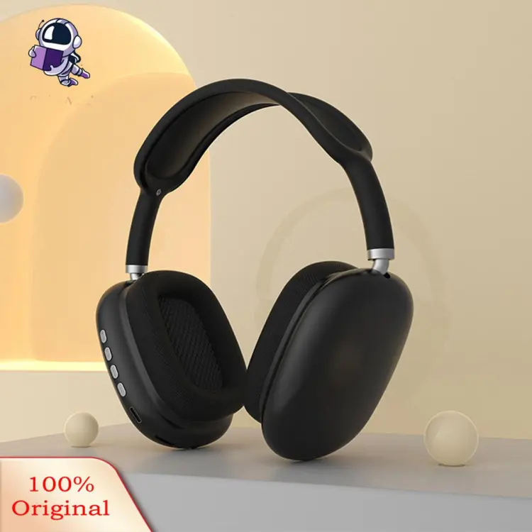 P9 Wireless Bluetooth Headphones With Mic Headsets Stereo Sound Earphones Sports Gaming Headphones Supports TF Zayraz Headphones