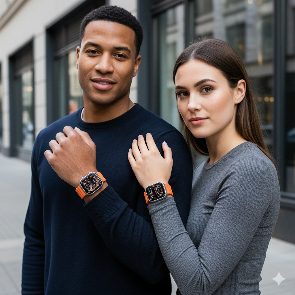 T900 Ultra 2 Smart Watch (49MM) β 2.09" Infinite Display, Bluetooth Calling & Crown Control- Built-in Games - Bluetooth Calling - Crown Working