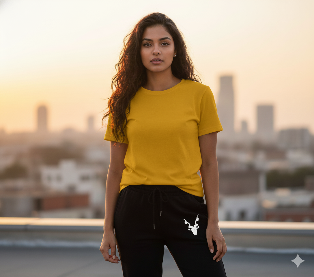 Againtr Summer Printed Tracksuit For Men & Boys - Soft & Comfortable Fabric T Shirt & Trouser Printed Tracksuit black