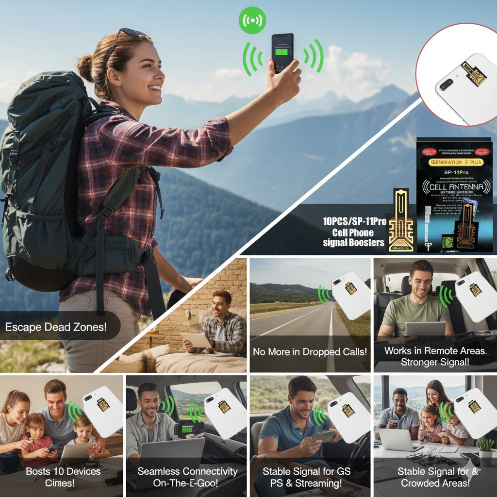 Mobile Phone Signal Booster – Portable Network Enhancement Sticker for Better Reception