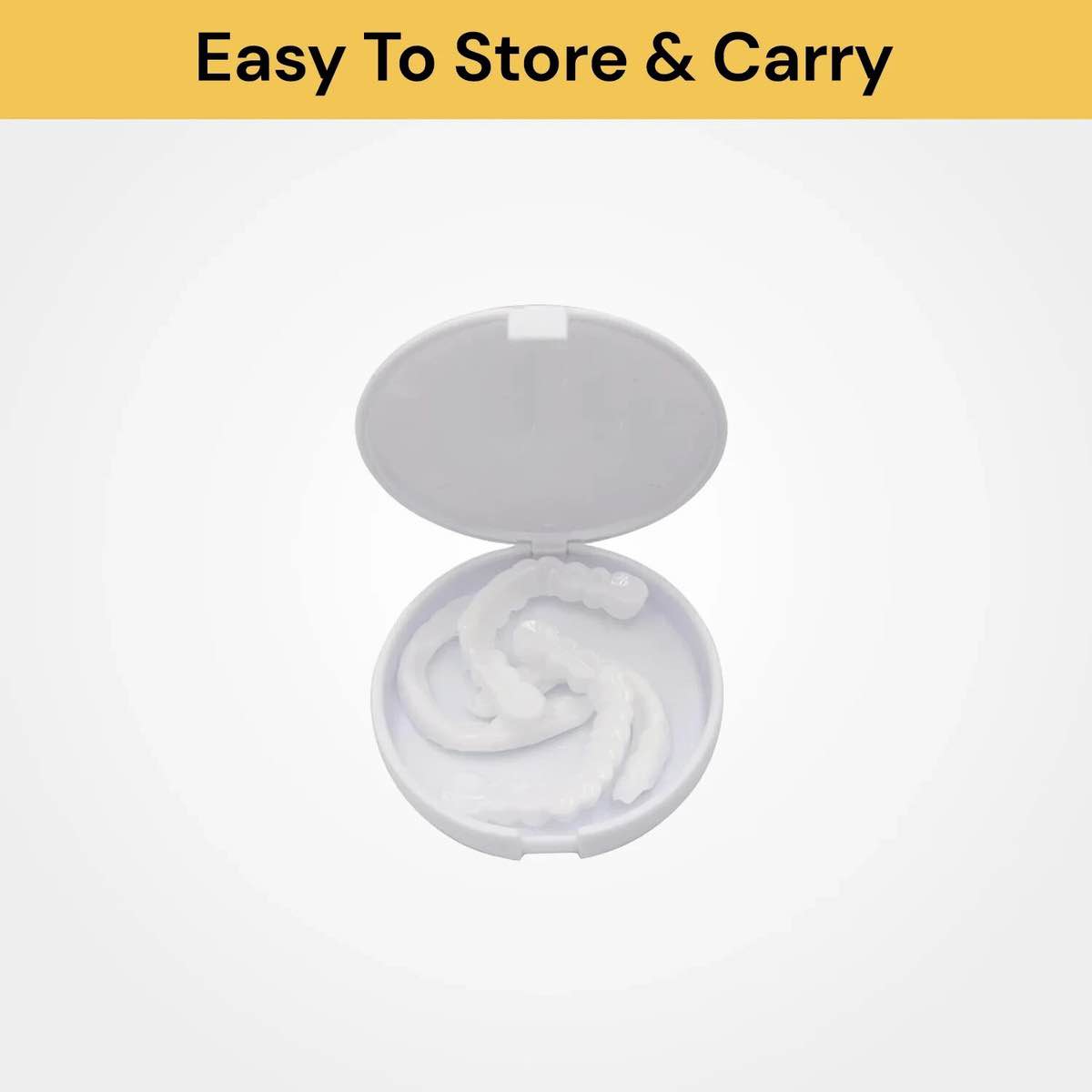 Snap-On Smile Veneers (Upper & Lower): Instant Cosmetic Teeth Braces for Natural White Look & Gap Correction