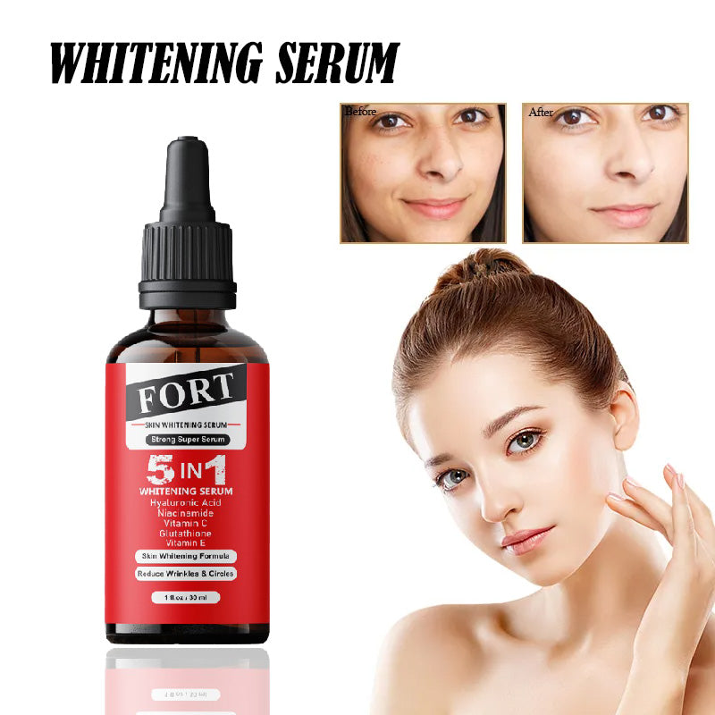 FORT 5IN1 Whitening Serum | Brighten Skin Tone, Removes Dead Skin Whitening Serum | 30ML