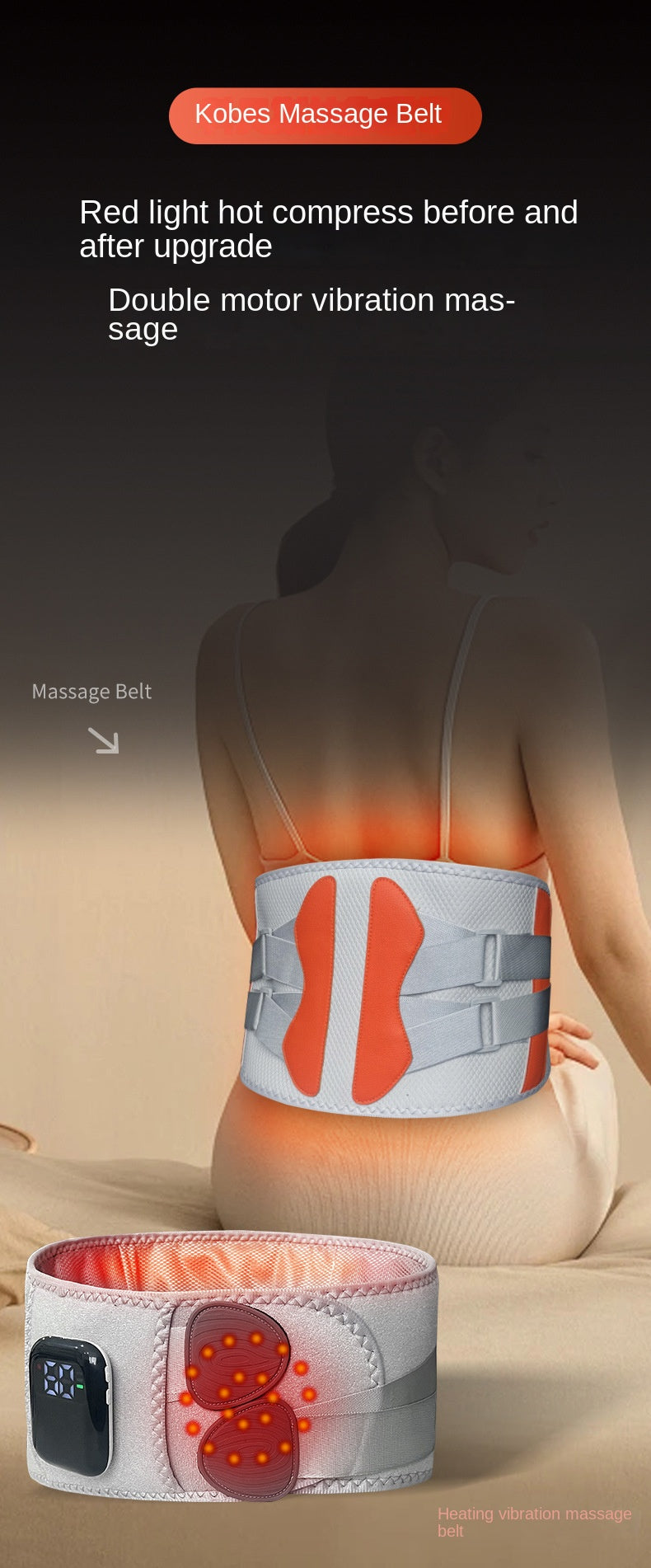 Quality Infrared Warm Waist Massager Belt – Multifunctional Hot Compress & Lumbar Relaxation