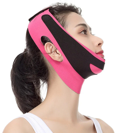 V-Line Face Slimming Bandage: Elastic Double Chin Remover & Face Lift Up Belt for Women