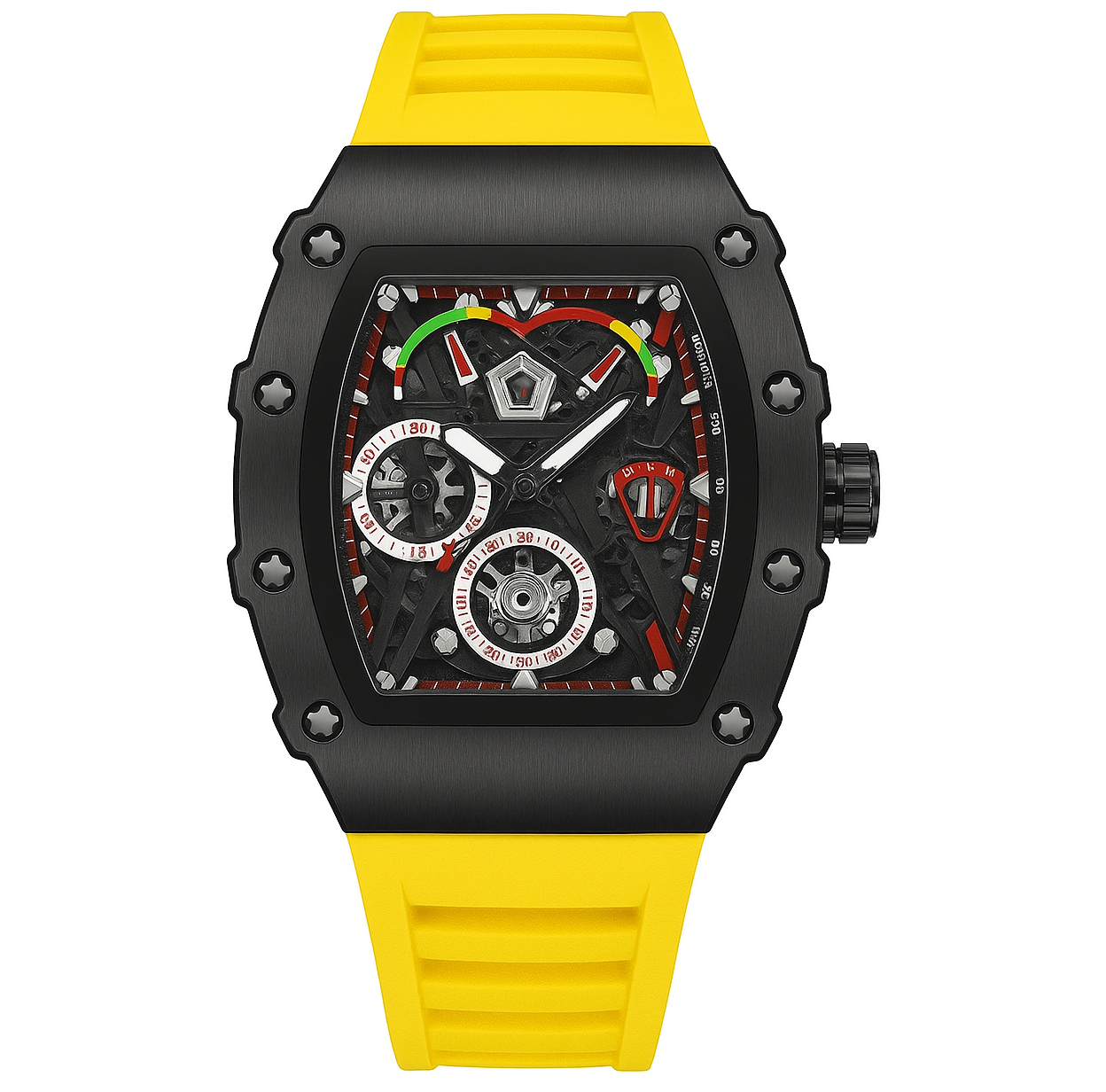 Luxury Business Watch for Man Sports Watches for Boys & Men New Fashion Sports Rubber Strap Wristwatches