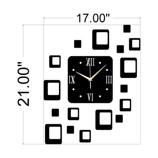 Chand Hub Reverse Frameless Creative Wall Clock | Clock Big Size Wall Clock I Wooden Material Wall Clock Beautifull For Bedroom Or Office Wall