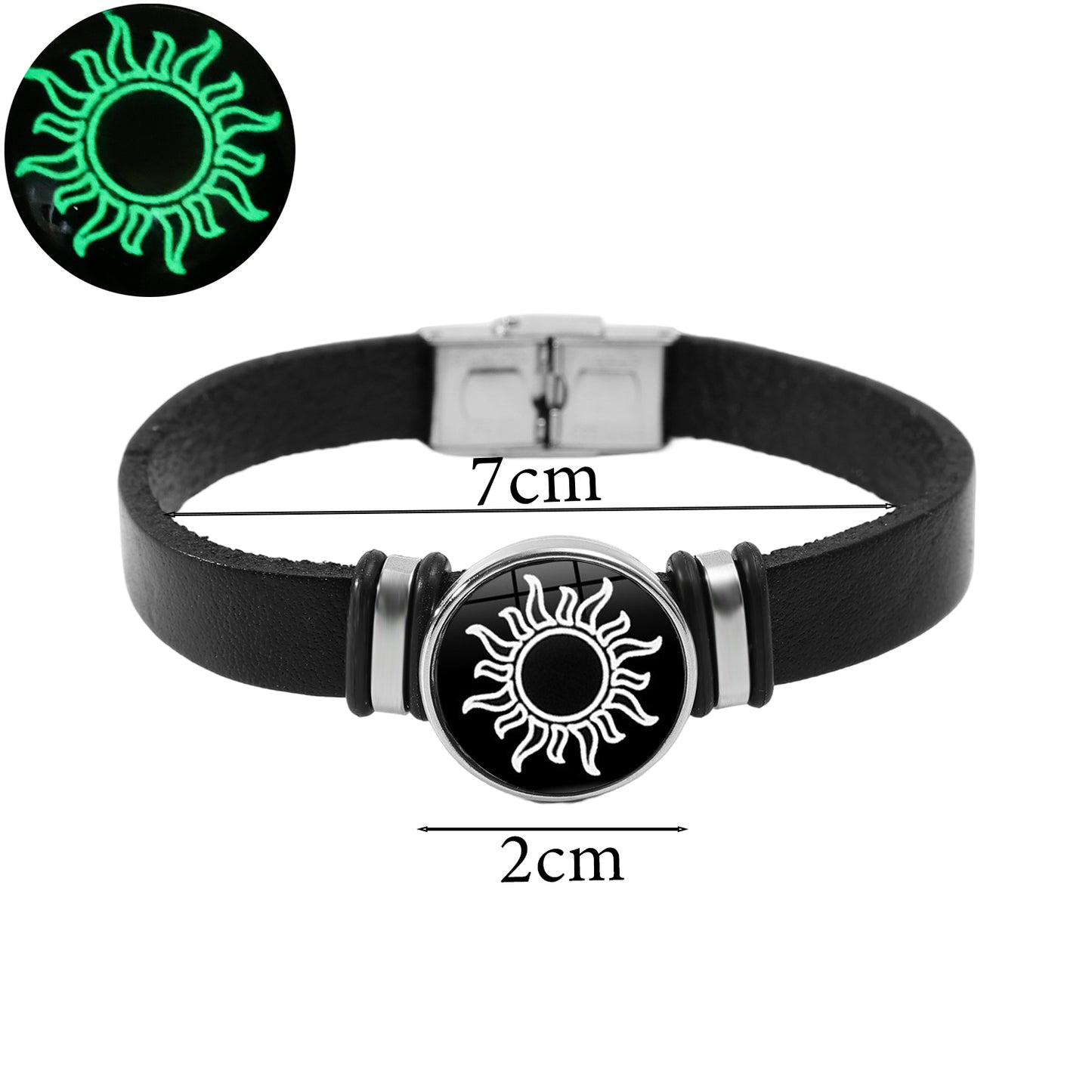 Luminous Couple Friendship Bracelet Sun and Moon Adjustable Romantic Black Bracelets Creative Fashion Jewelry Gifts