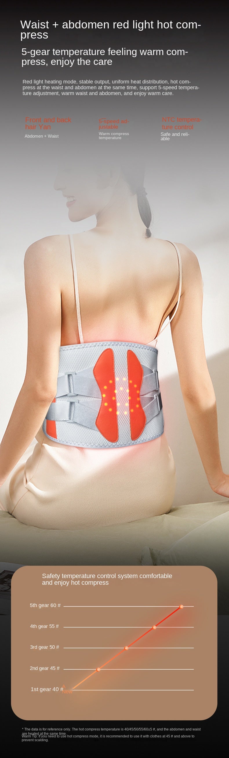 Quality Infrared Warm Waist Massager Belt – Multifunctional Hot Compress & Lumbar Relaxation