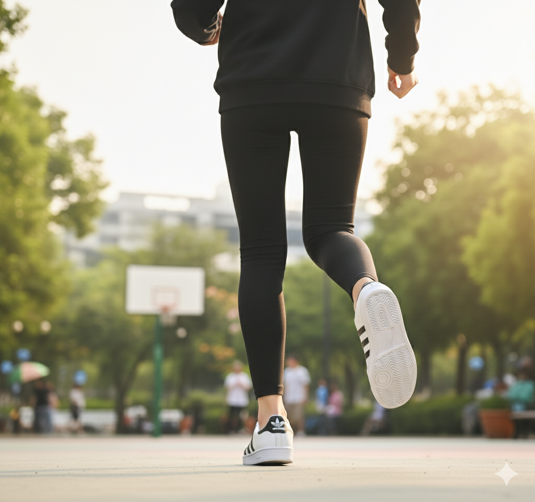 Fashionable White & Black Slip-On Sneakers for Girls – Perfect for Casual Everyday Wear