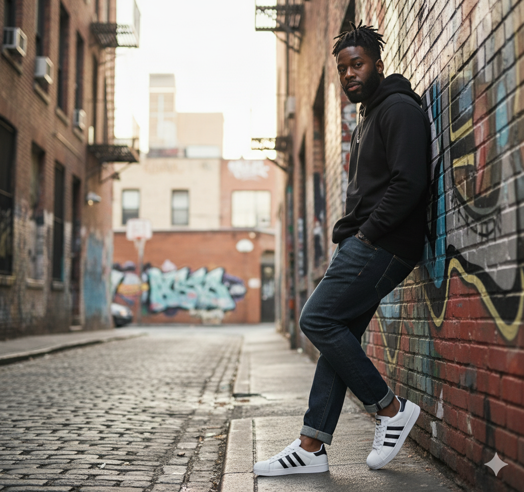 Fashionable White & Black Slip-On Sneakers for Girls – Perfect for Casual Everyday Wear